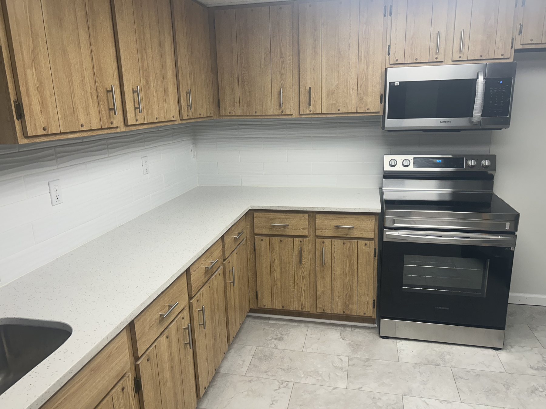 Another view of Basement Kitchen & Gathering Space