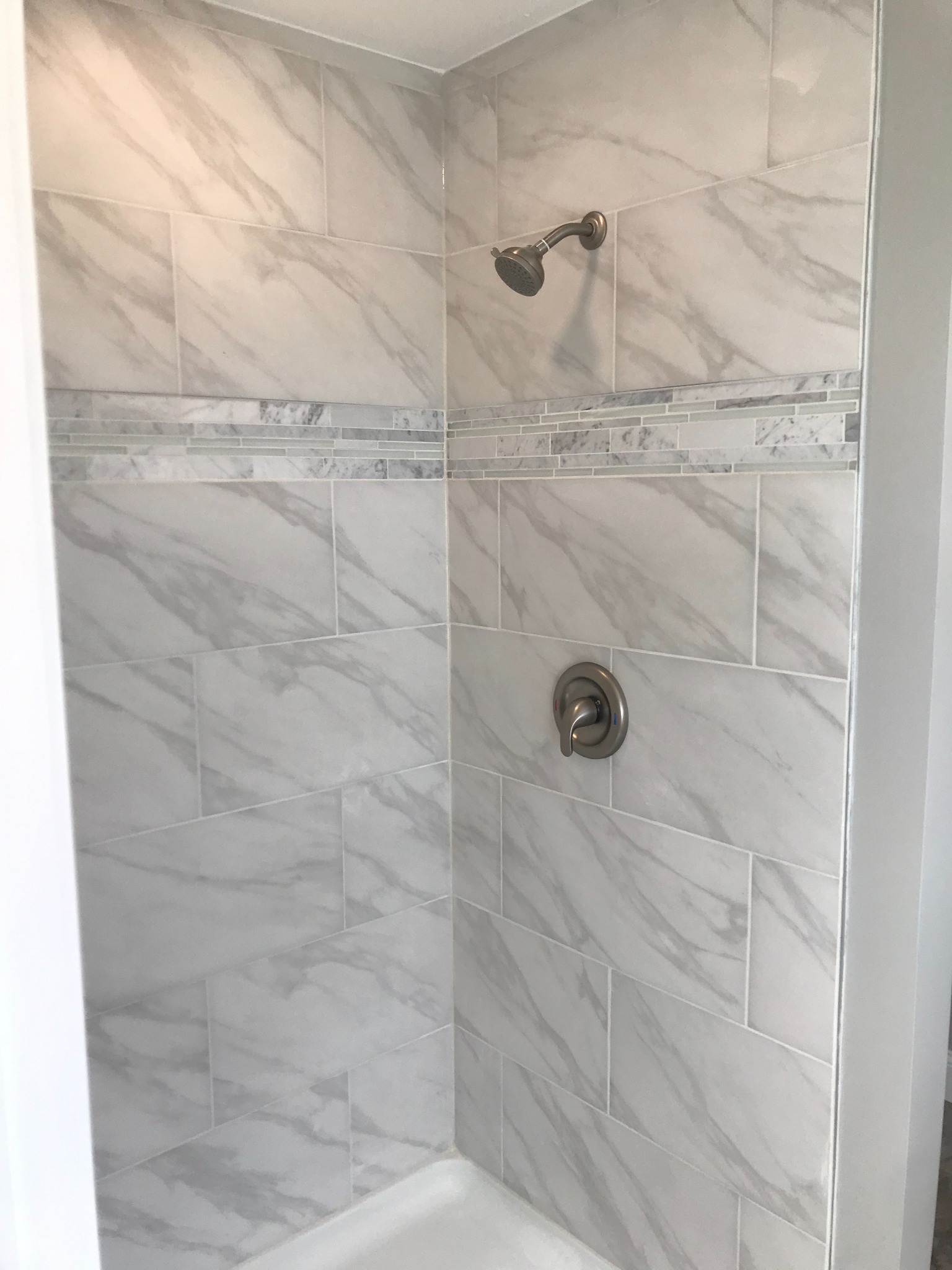 Completed bathroom remodel